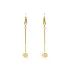 金色吊坠耳环