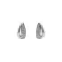 闪亮耳环 - 白金镶嵌精美锆石