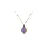 紫色宝石黄金吊坠