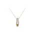 锆石组合黄金吊坠