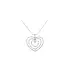 锆石心形吊坠