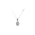 白金镶紫色宝石吊坠