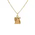 水瓶座黄金吊坠