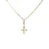 十字架手链黄金吊坠