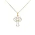 锆石黄金树形吊坠