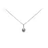 白金锆石心形吊坠