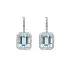 克里韦利镶海蓝宝石和钻石金耳环