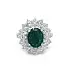 镶祖母绿和钻石的金戒指