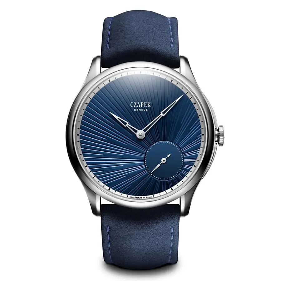 Cap Promenade Guilloché Soleil Bleu Nuit