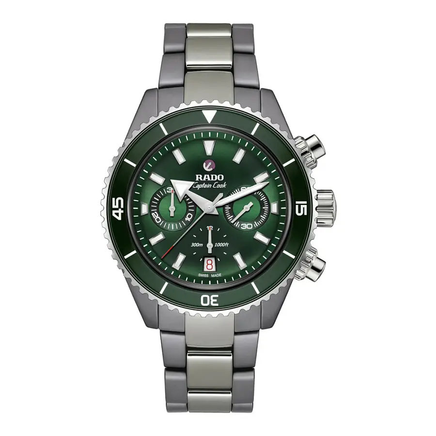 雷达库克船长高科技陶瓷自动计时码表 R32189313