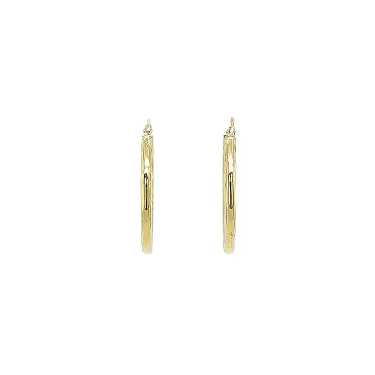 优雅黄金圈式耳环