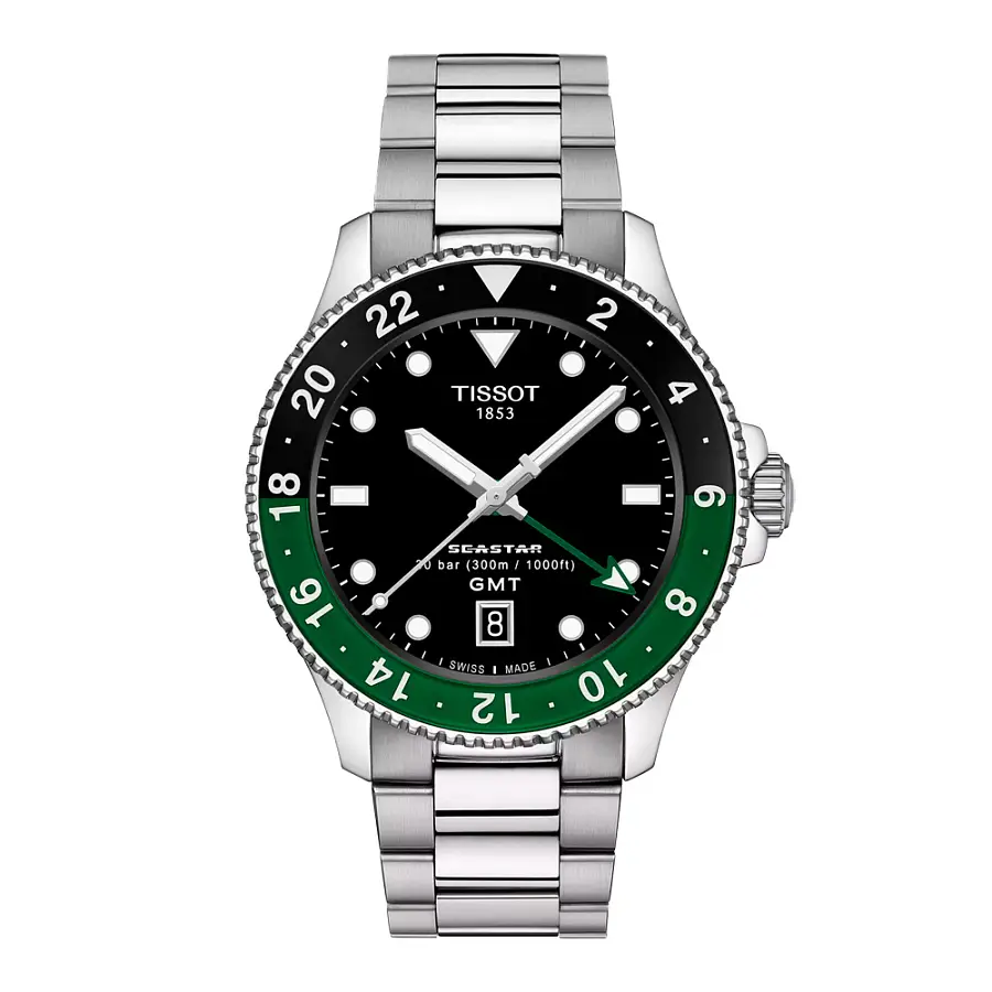 天梭 Seastar 1000 石英 GMT T120.852.11.051.00