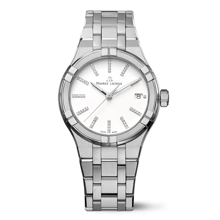 莫里斯-拉科利斯 Aikon 35 毫米石英日历腕表 AI1106-SS002-150-1