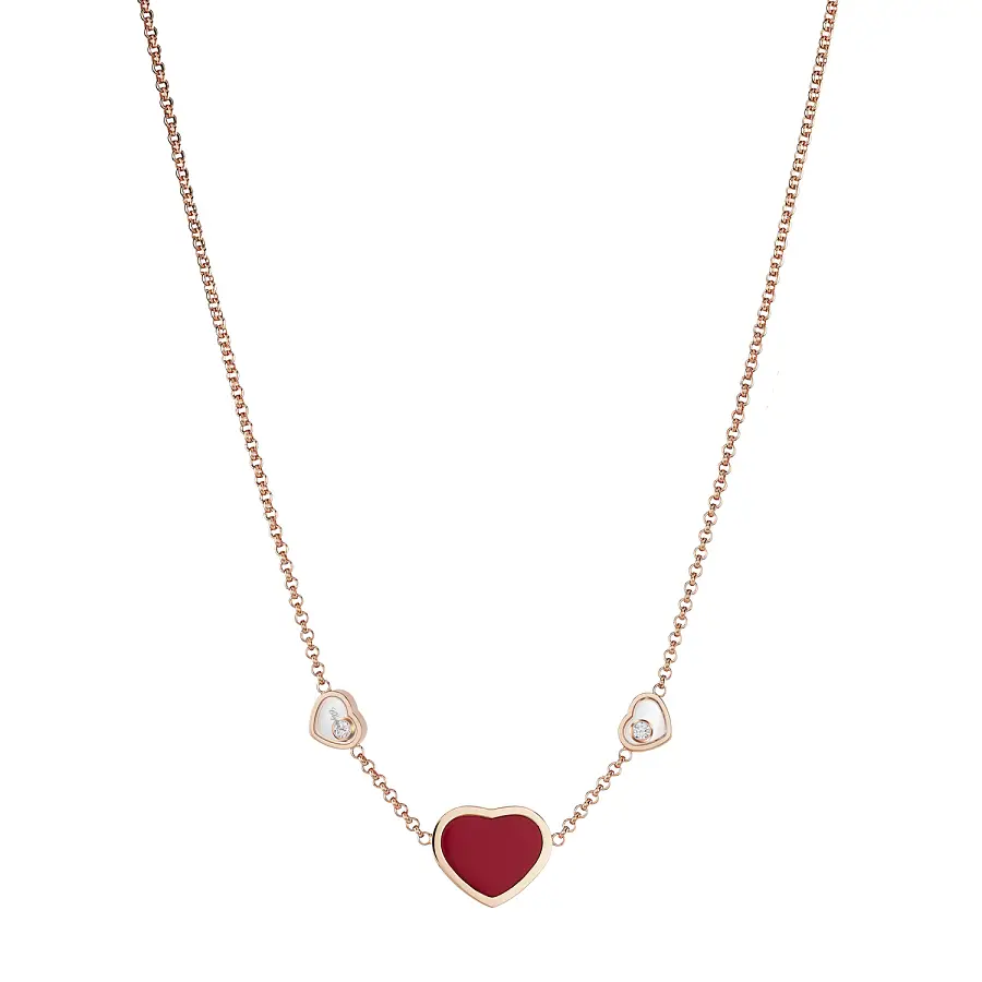 萧邦 Happy Hearts 黄金项链 81A082-5801