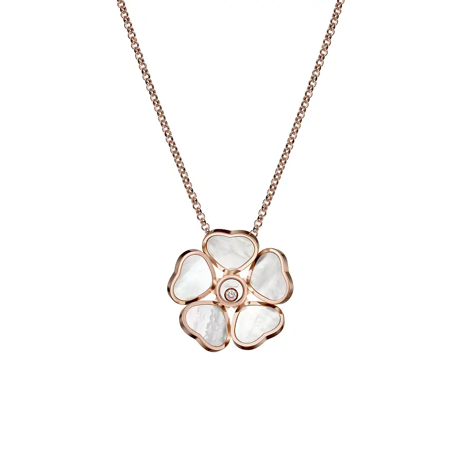 萧邦 Happy Hearts Flowers 79A085-5301 黄金吊坠