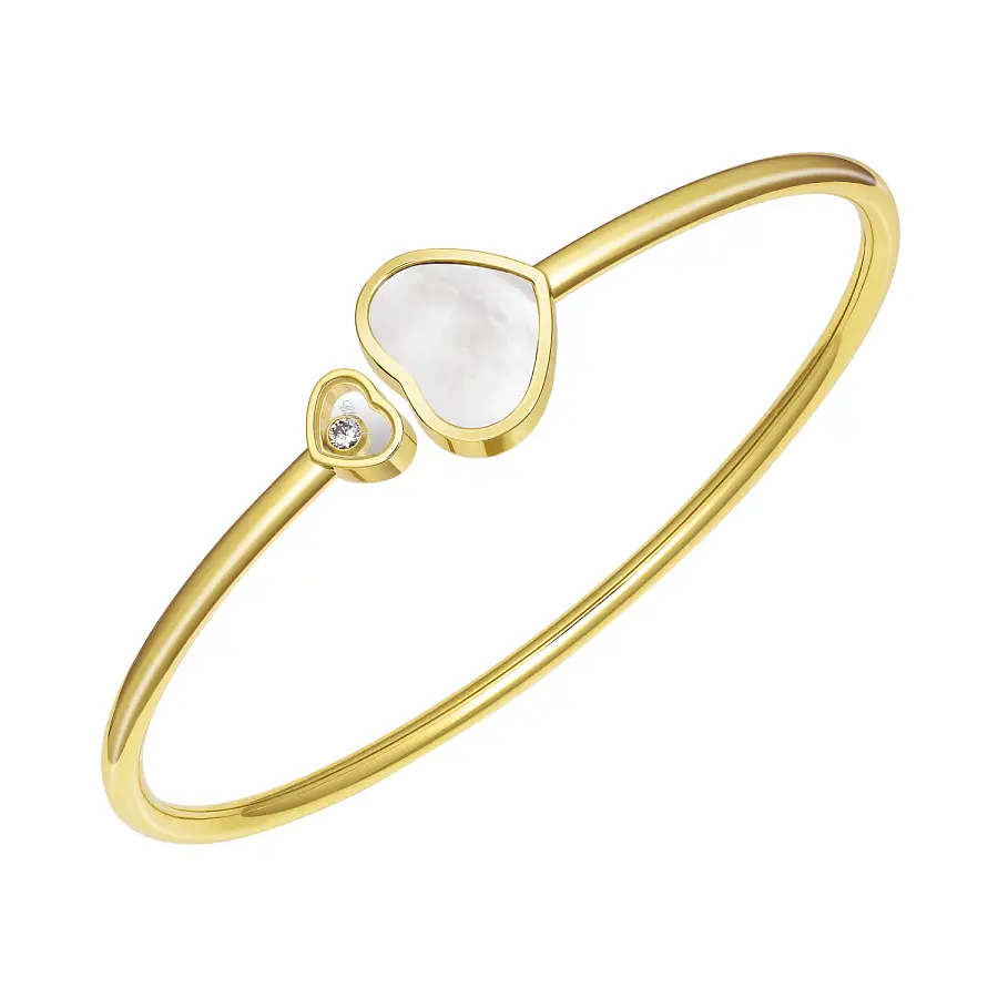 萧邦 Happy Hearts 金手镯 857482-0303