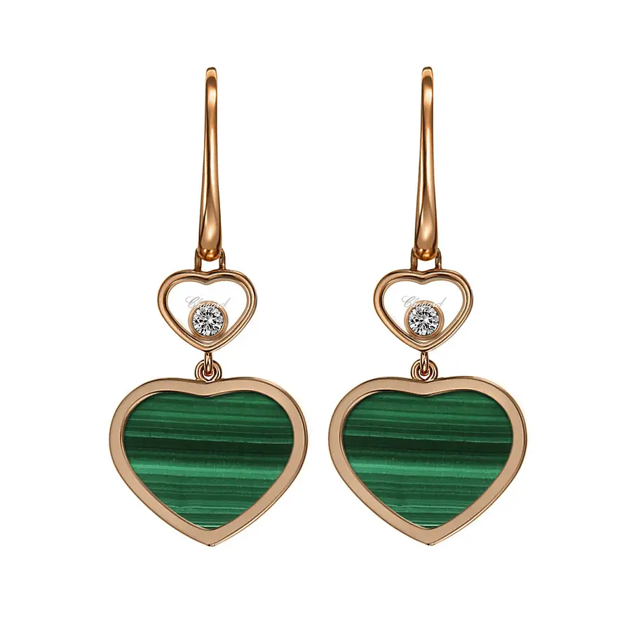 萧邦 Happy Hearts 837482-5111 黄金耳环