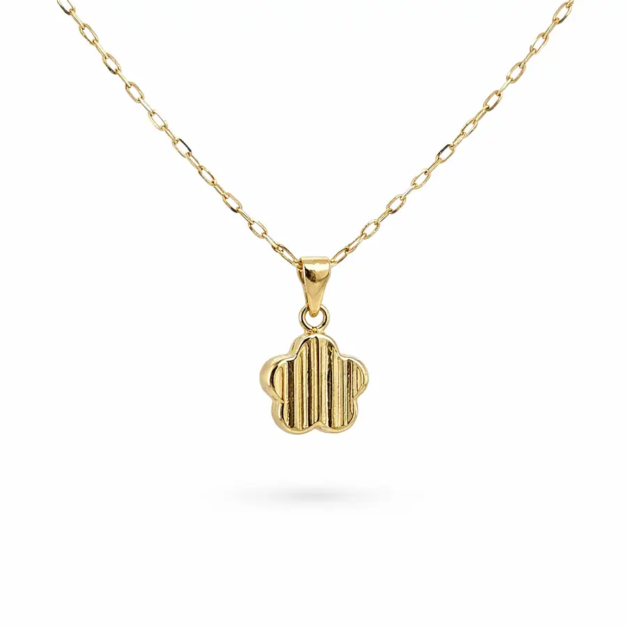 金质四叶草吊坠