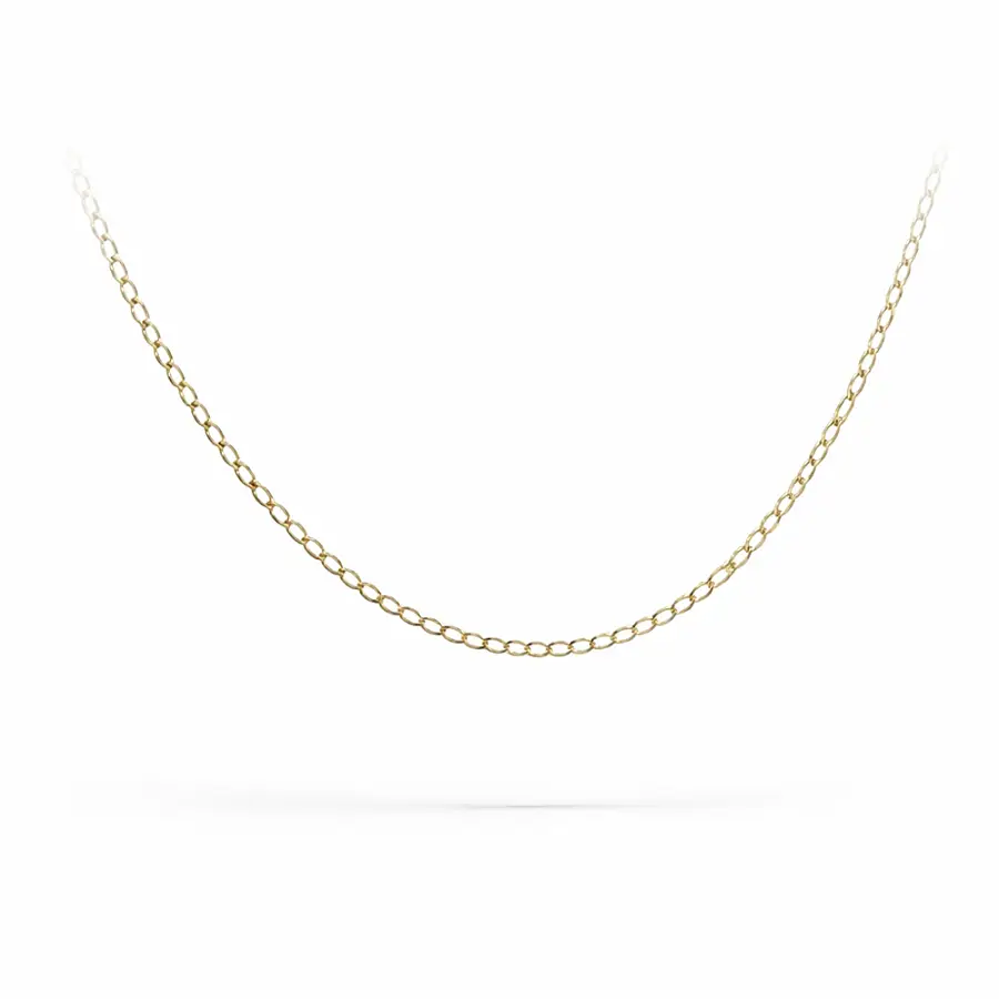 精致黄金锚形链项链