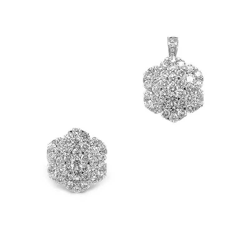 镶钻金戒指/吊坠变体