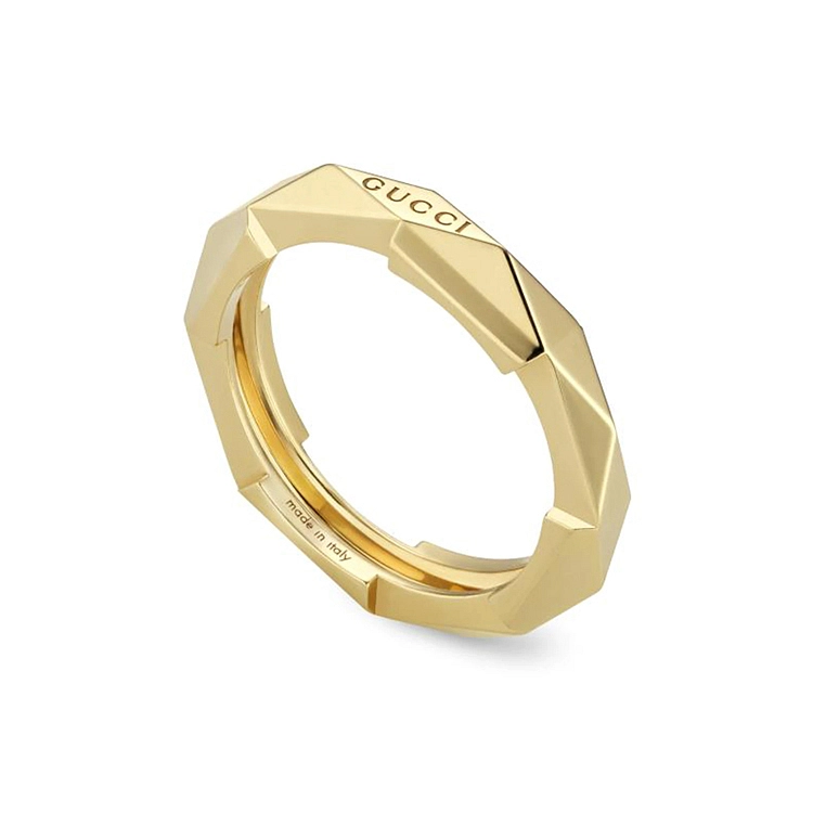 金色 Gucci Link to Love 戒指 YBC662177001014