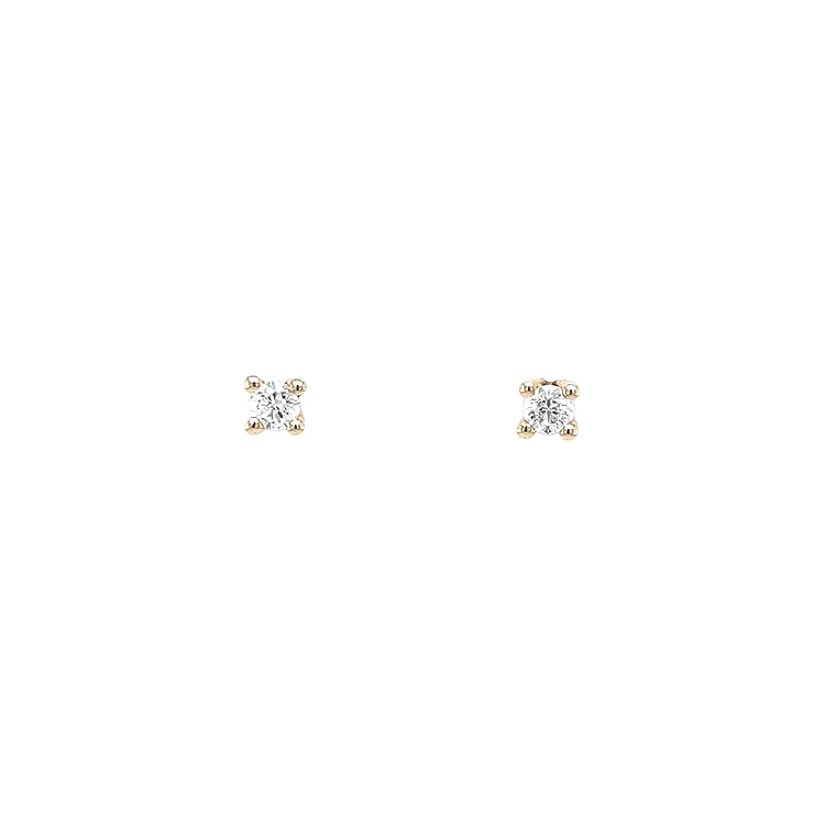 镶钻金耳环