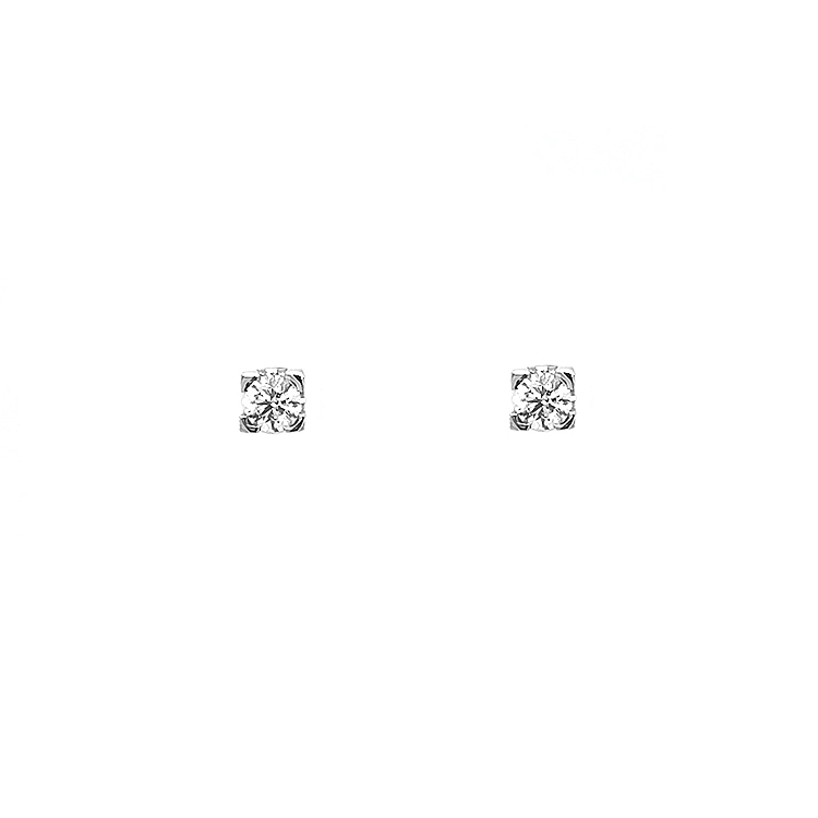 镶钻金耳环