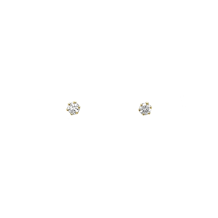 镶钻金耳环