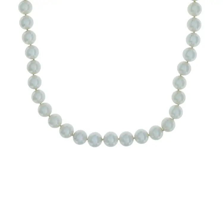 天然珍珠金项链