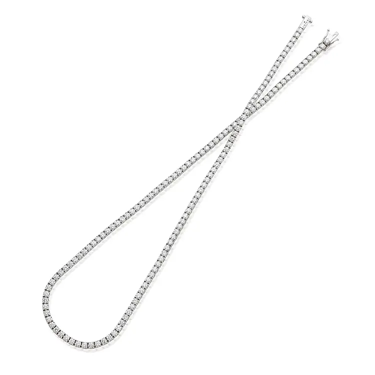 Crieri 镶钻网球金项链