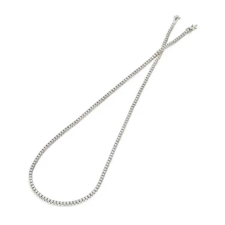 Crieri 镶钻网球金项链