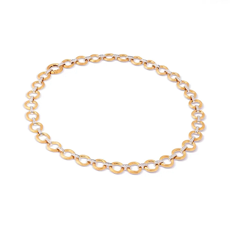 金色 Marco Bicego Jaipur 钻石项链 CB2660 B YW