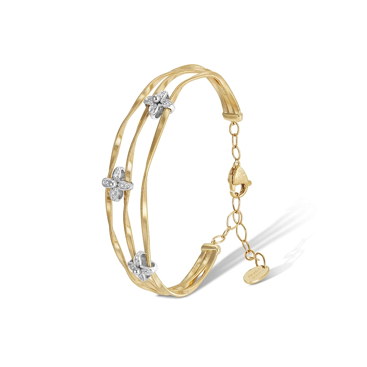 Marco Bicego Marrakech Onde 镶钻金手镯