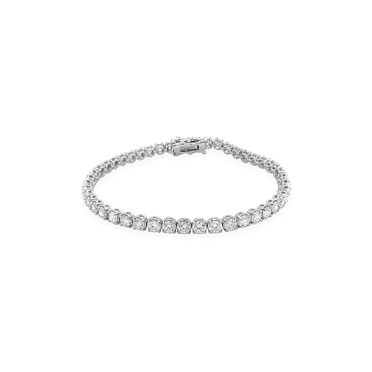 镶钻金质网球手链