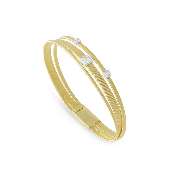 金色 Marco Bicego Masai 手镯 BG728 B YW