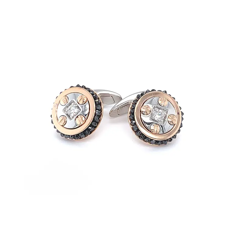 金袖扣 Zancan Black Magic EPO124RB