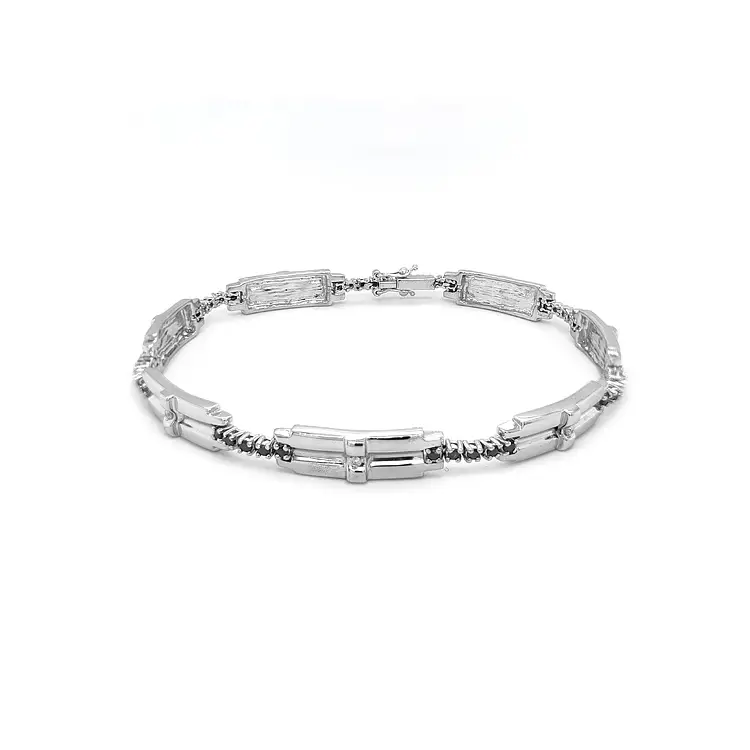 黑钻男士金手镯