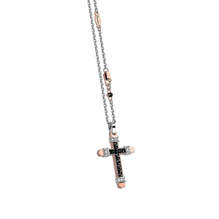 黄金吊坠十字架 Zancan EC524RB