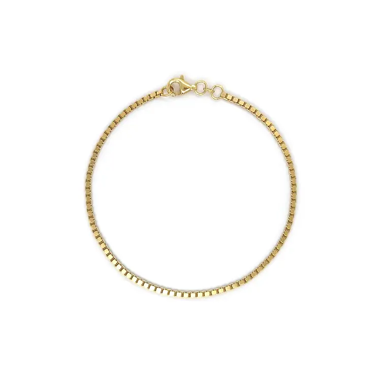 金色立方体手链 - 立方体