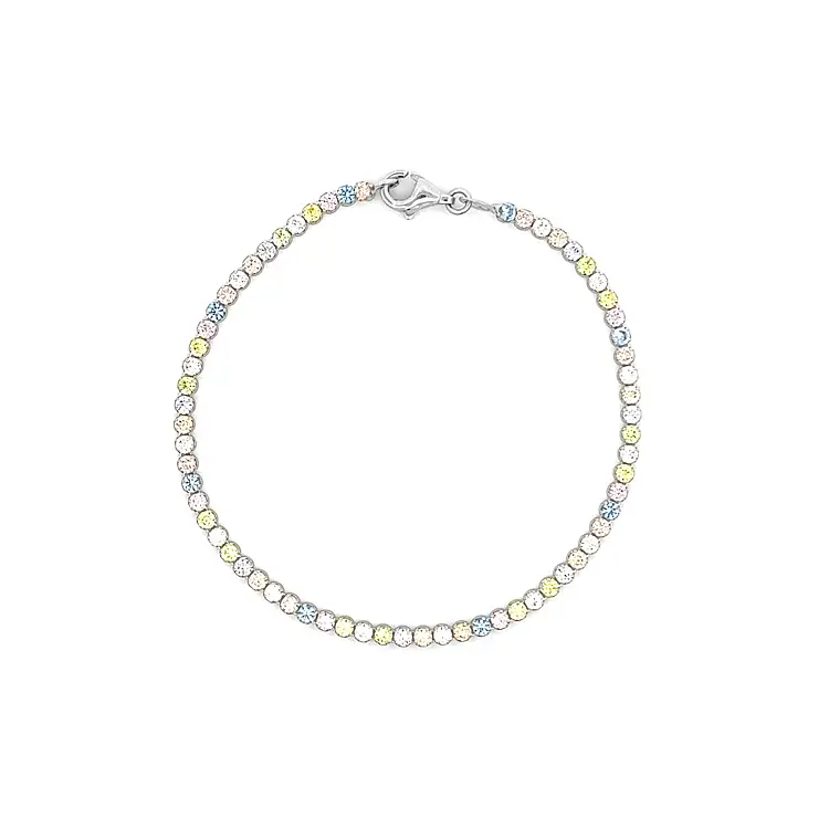 彩色宝石金手镯