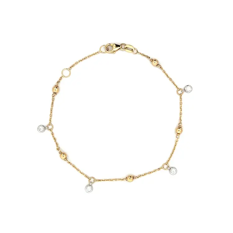 组合金镶锆石手链