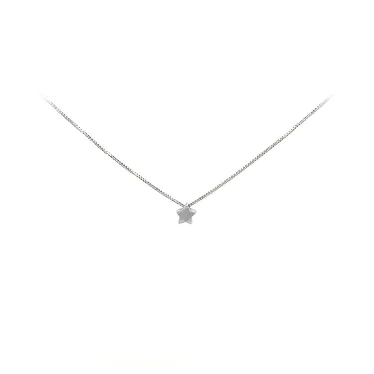 白金星项链