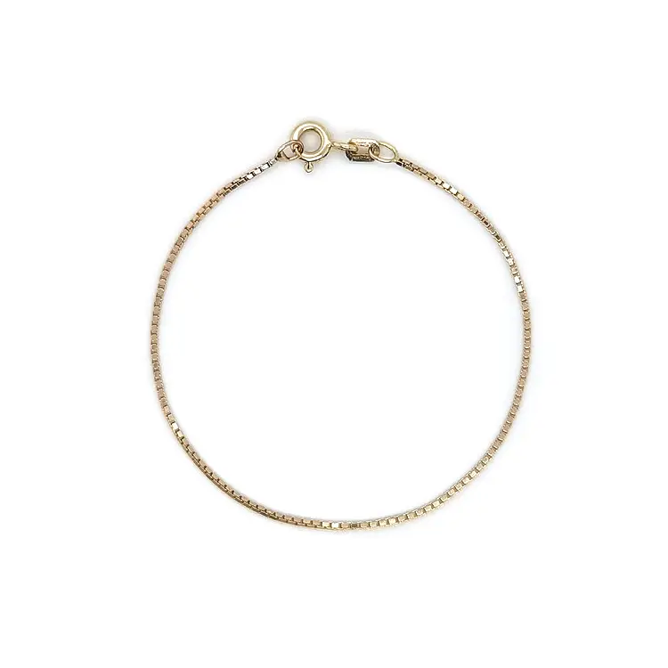 金色婴儿立方体手链 - 立方体