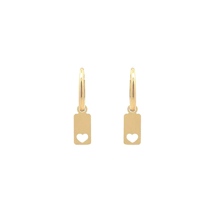 金色吊坠耳环