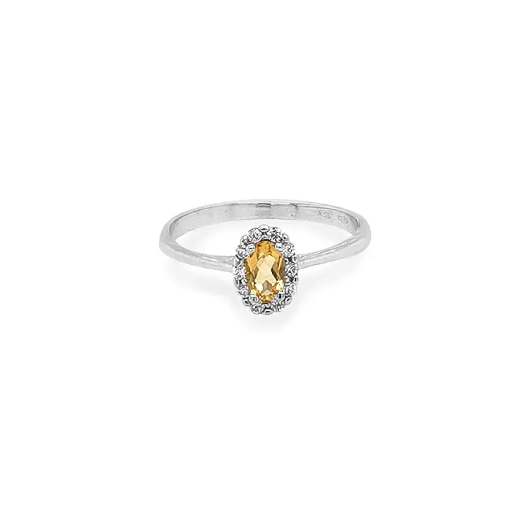 镶彩色宝石的金戒指