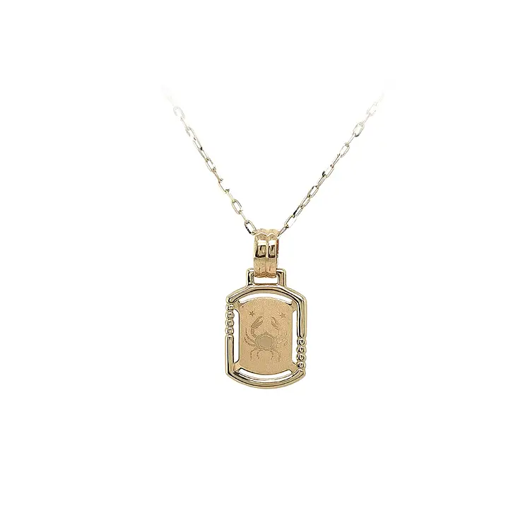 巨蟹星座黄金吊坠