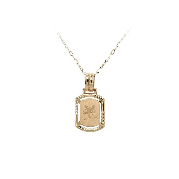 天蝎座黄金吊坠