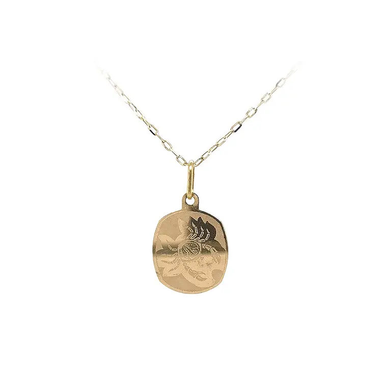 巨蟹星座黄金吊坠