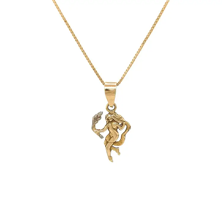 圣母标志黄金吊坠