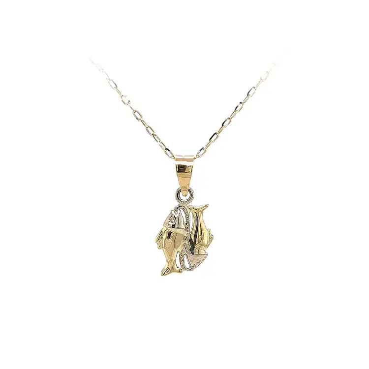 鱼形黄金吊坠